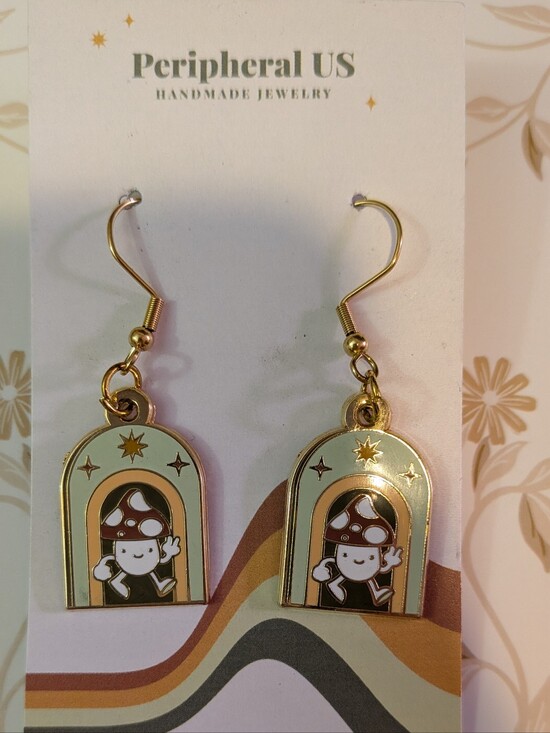Handmade Jewelry - Cute FunGi Earrings